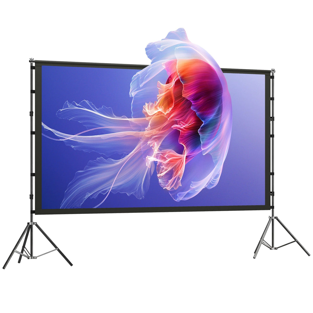100-inch projectiescherm met standaard, 4K/8K, beeldverhouding 16:9