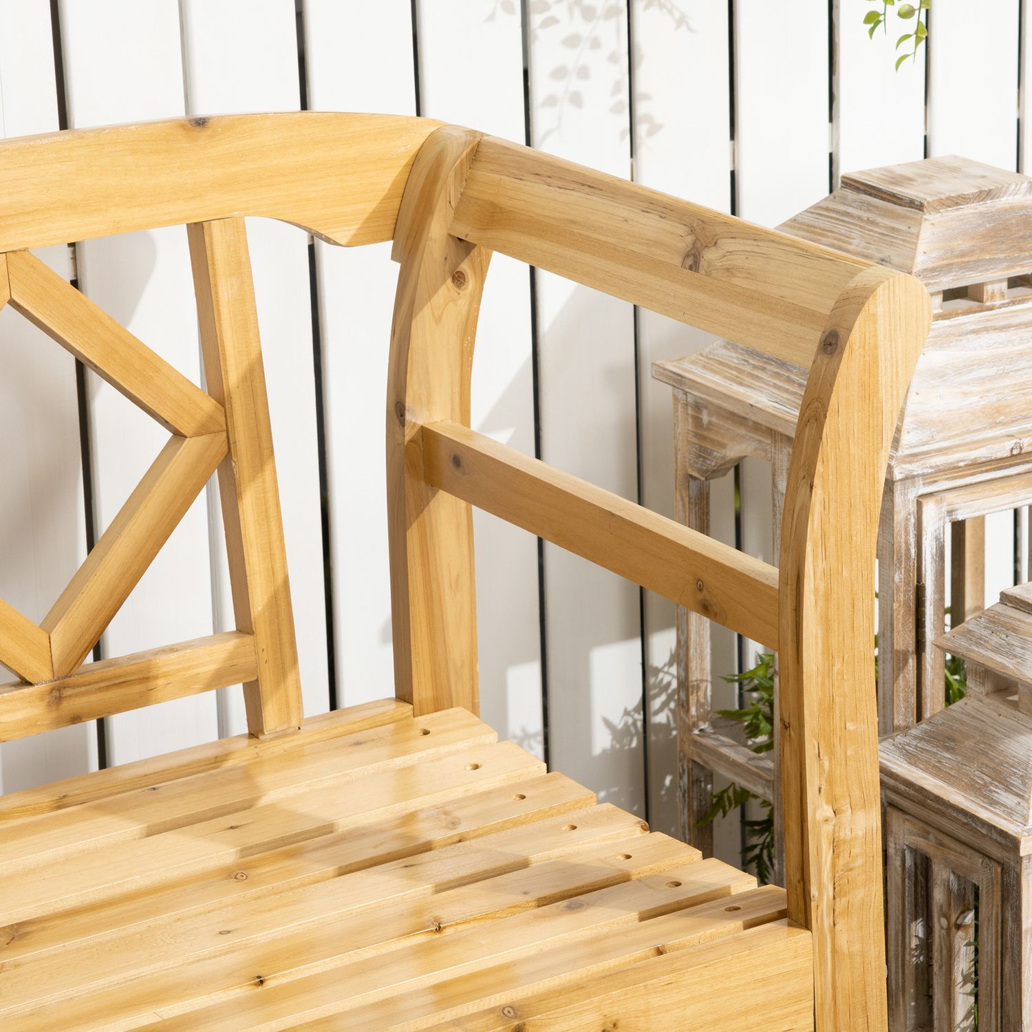 2-zits tuinbank van hout, weerbestendig, draagkracht 240 kg