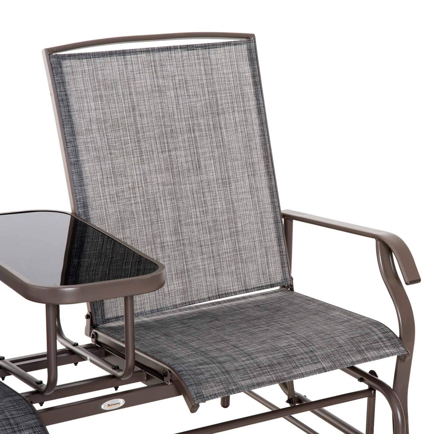 2-persoons tuinschommelbank met tafel