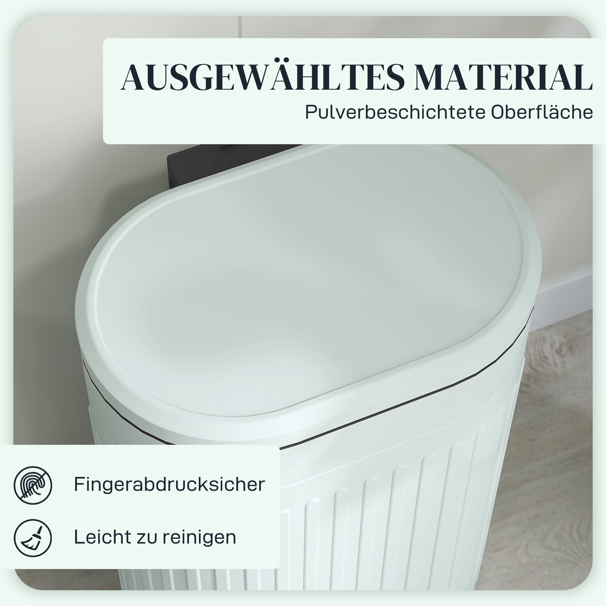 30L pedalhink i metall, mjukstängande, avtagbar innerhink