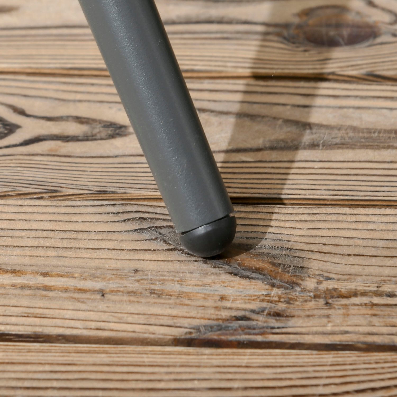 5-delige donkergrijze terras set, tafel en stoelen, parasolgat