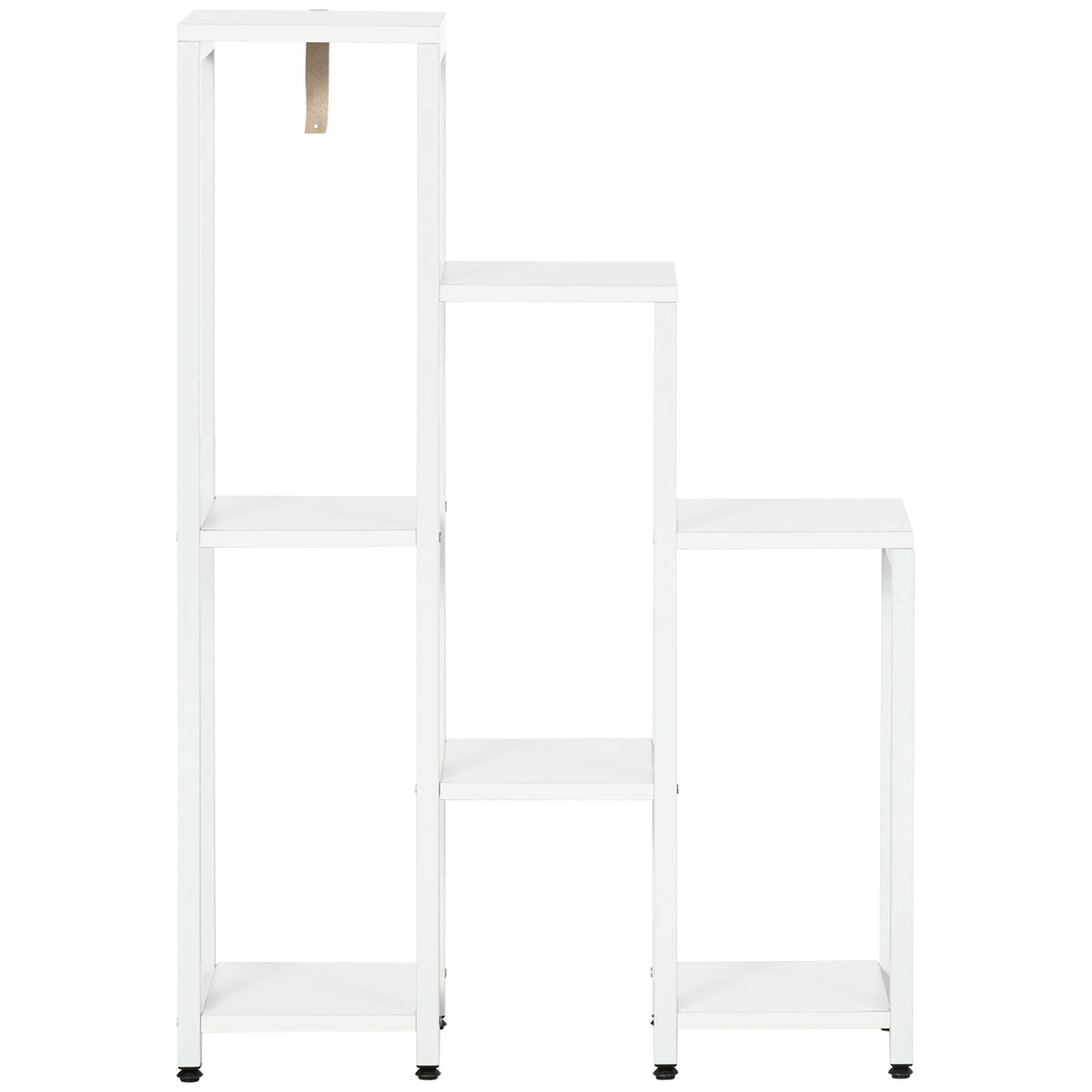 7-laags plantenstandaard, binnen/buiten, wit staal, 65x23x94,5 cm