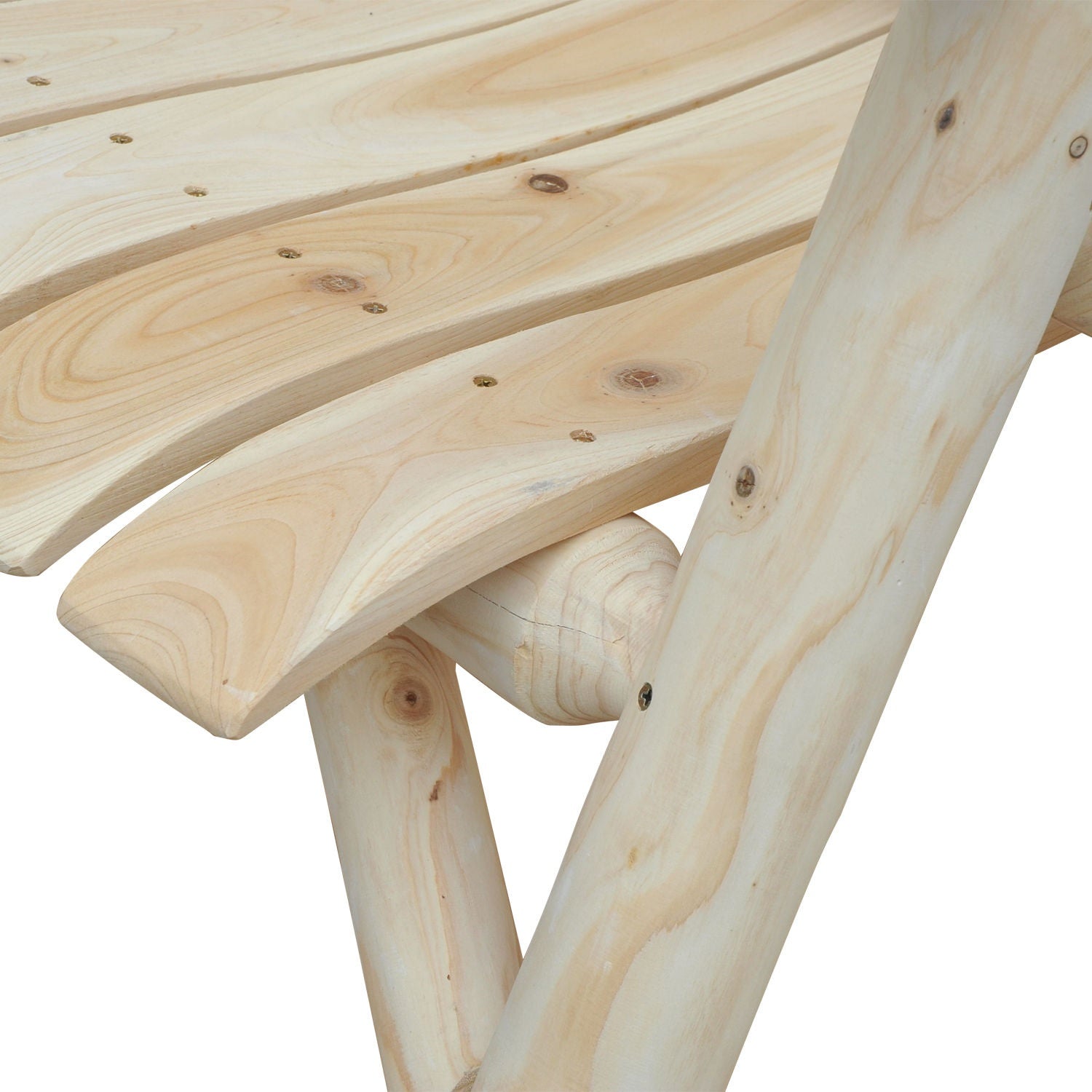 Adirondack houten tuinstoel – Hoge rugleuning met armleuningen, sparrenhout