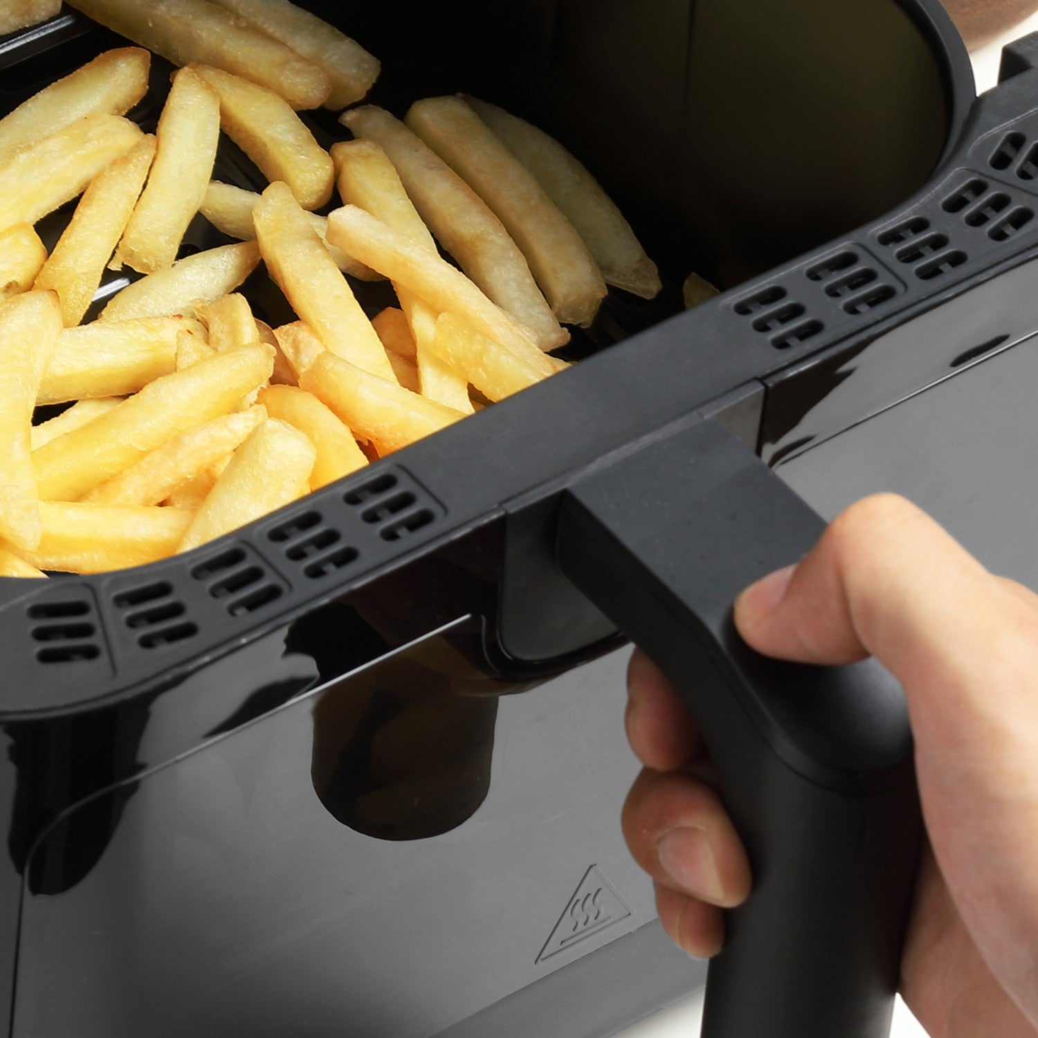 Airfryer met touchscreen, 6,5L, 1350W, antiaanbakmand