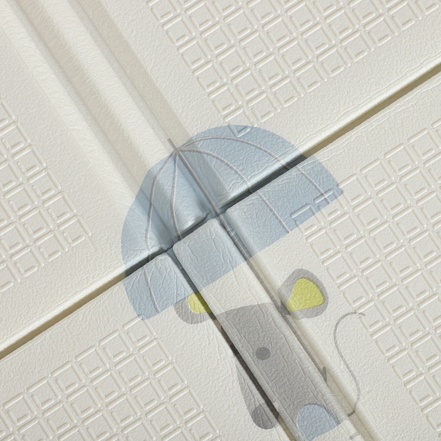 Babylekmatta, djurmönster, skum, 1,5 cm tjock