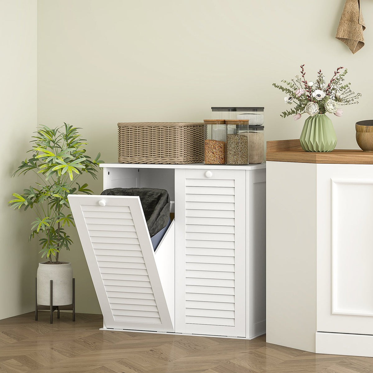 Badkamermeubel met twee lades, wit 70x38x73 cm