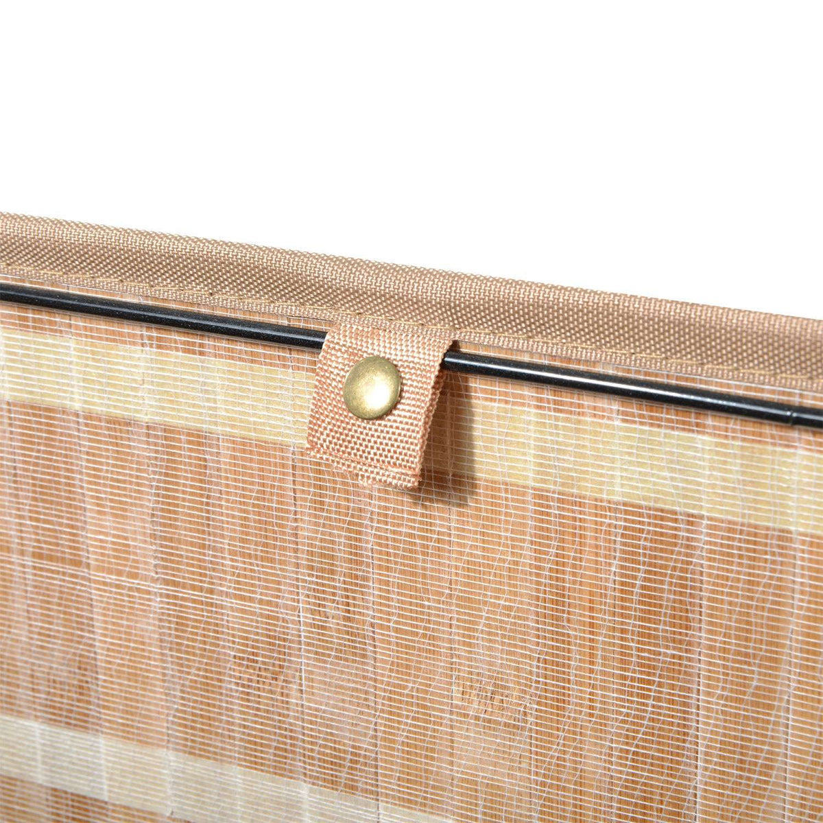 Bamboe opvouwbare wasmand 72L – Canvaszak met deksel