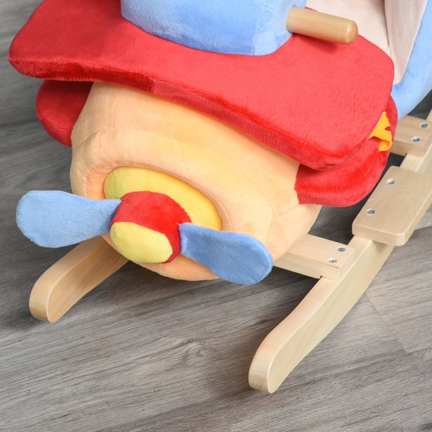 Hobbelschaap voor kinderen – Blauw & Rood, 60x33x45 cm