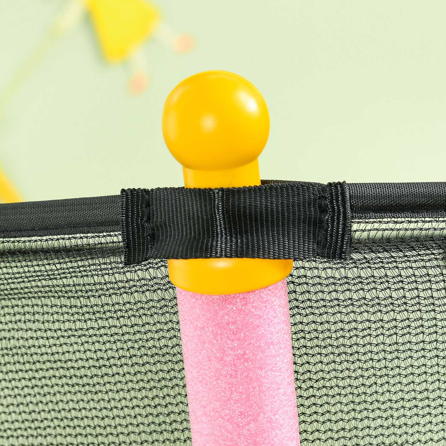 Roze kindertrampoline van 163,5 cm met veiligheidsnet, tot 50 kg