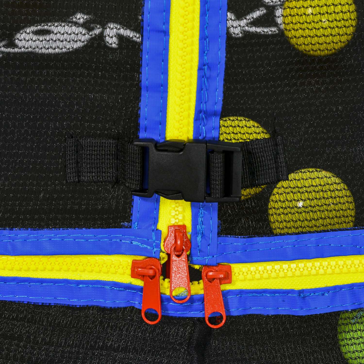 Kindertrampoline met vangnet en basketbalring, 140 cm