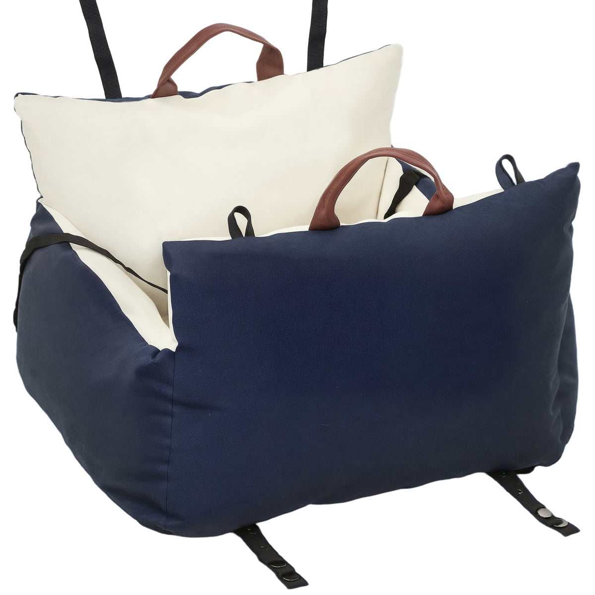 Autostoel voor huisdieren, 2 riemen, wasbare hoezen, <5 kg, blauw