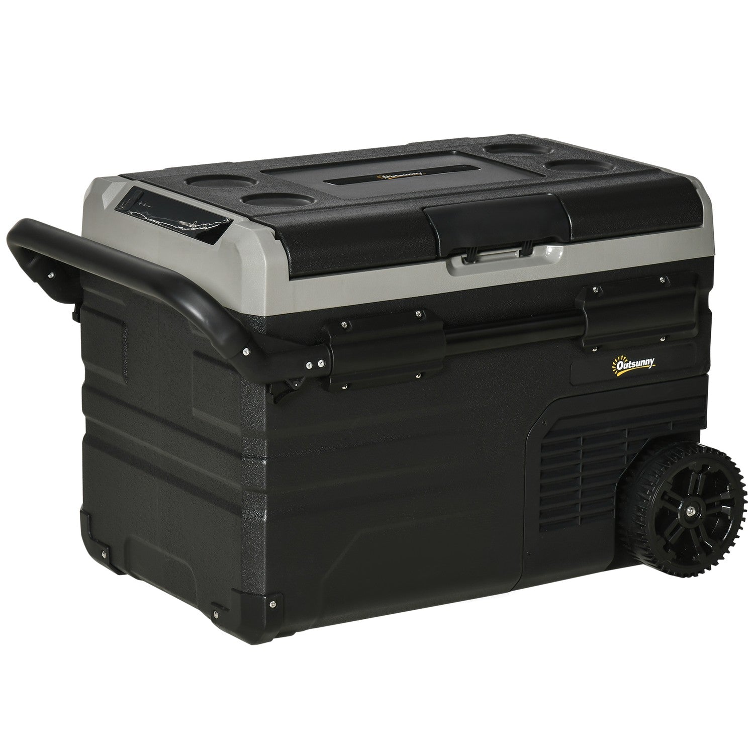 Autokoelbox 40L, LED, Compressor, Wielen, Dual Voltage