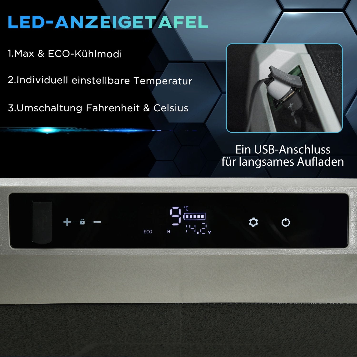 Autokoelbox 40L, LED, Compressor, Wielen, Dual Voltage