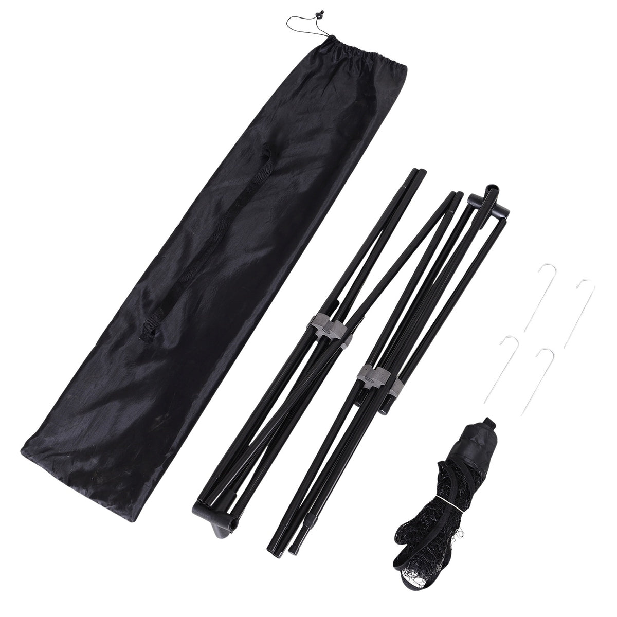 Draagbaar badminton-, volleybal- en tennisnet, 2 hoogtes 94/158 cm