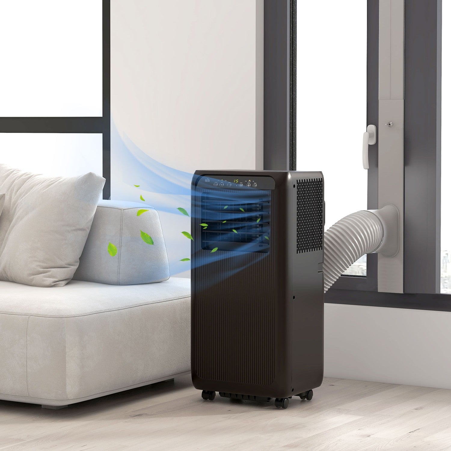 Draagbare airconditioning 9000 BTU – Luchtontvochtiger en ventilator