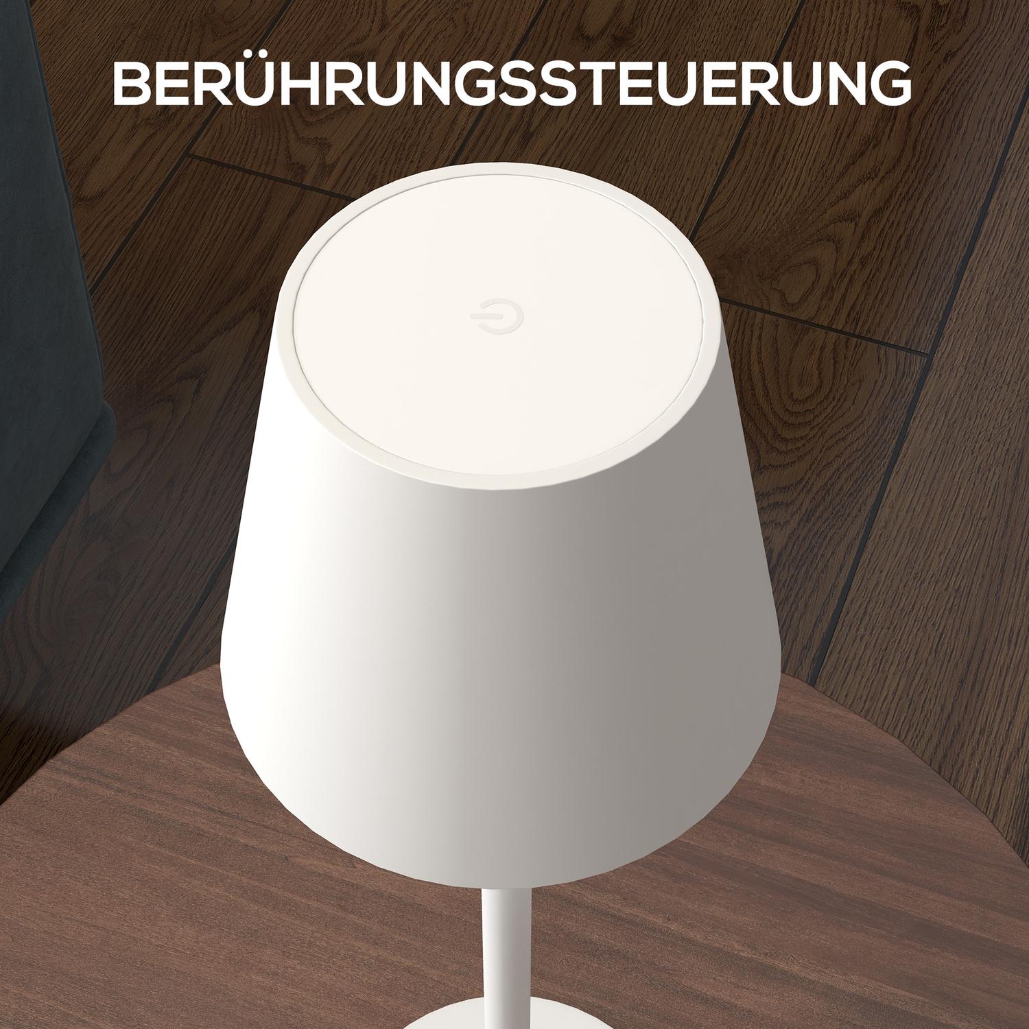 Draagbare metalen USB-bureaulamp – Oplaadbaar, 3 lichtstanden