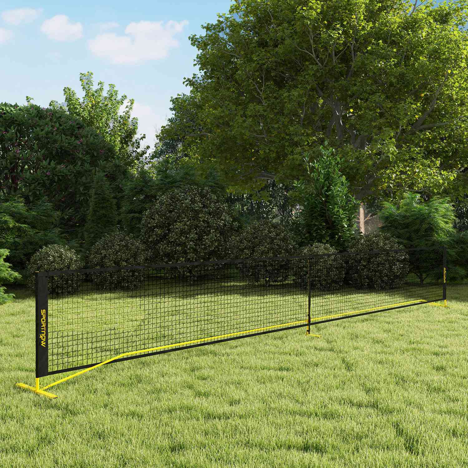 Bärbart Pickleball-nät 6,7 m med metallram och bärväska