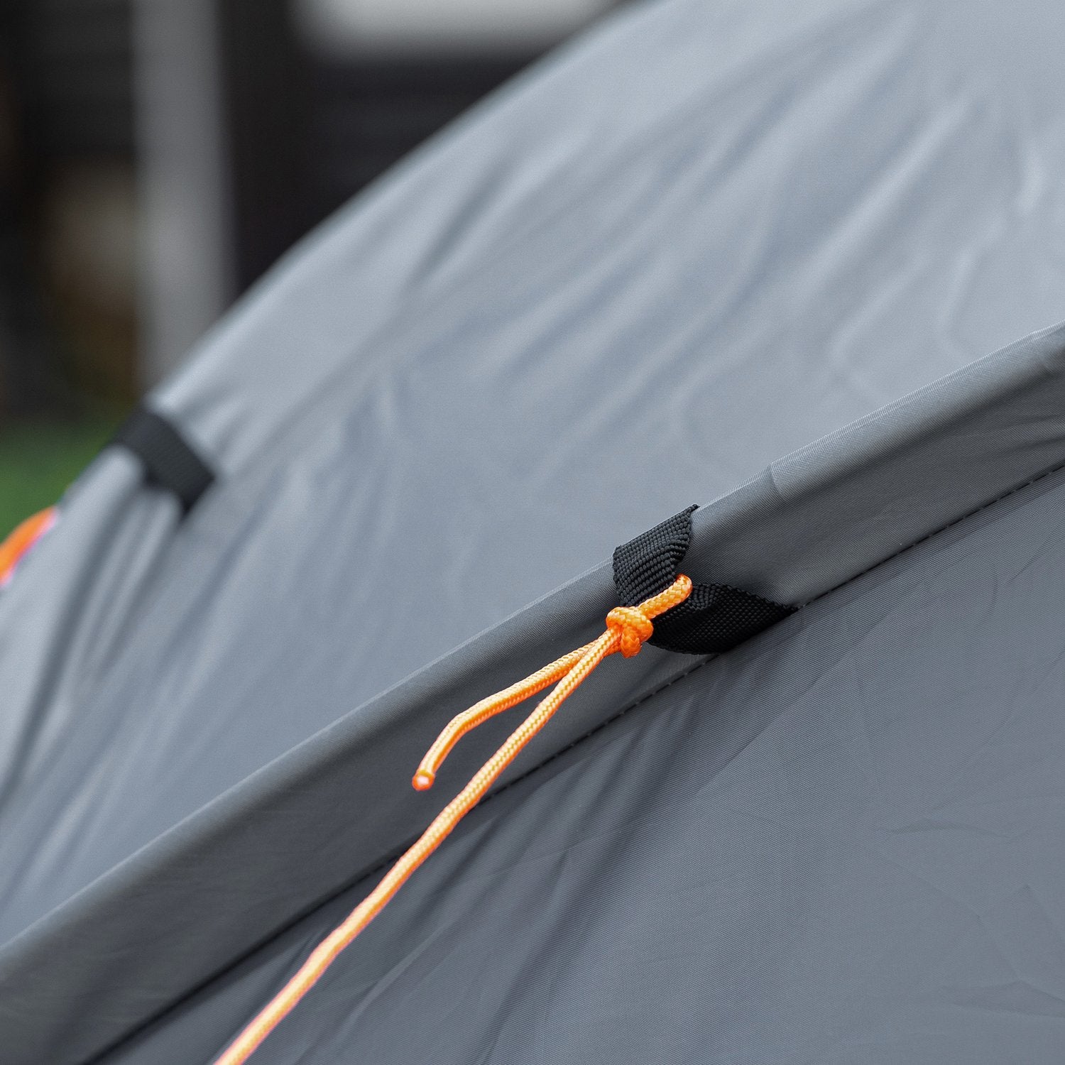 Camping koepeltent met luchtmatras, 2 personen, grijs