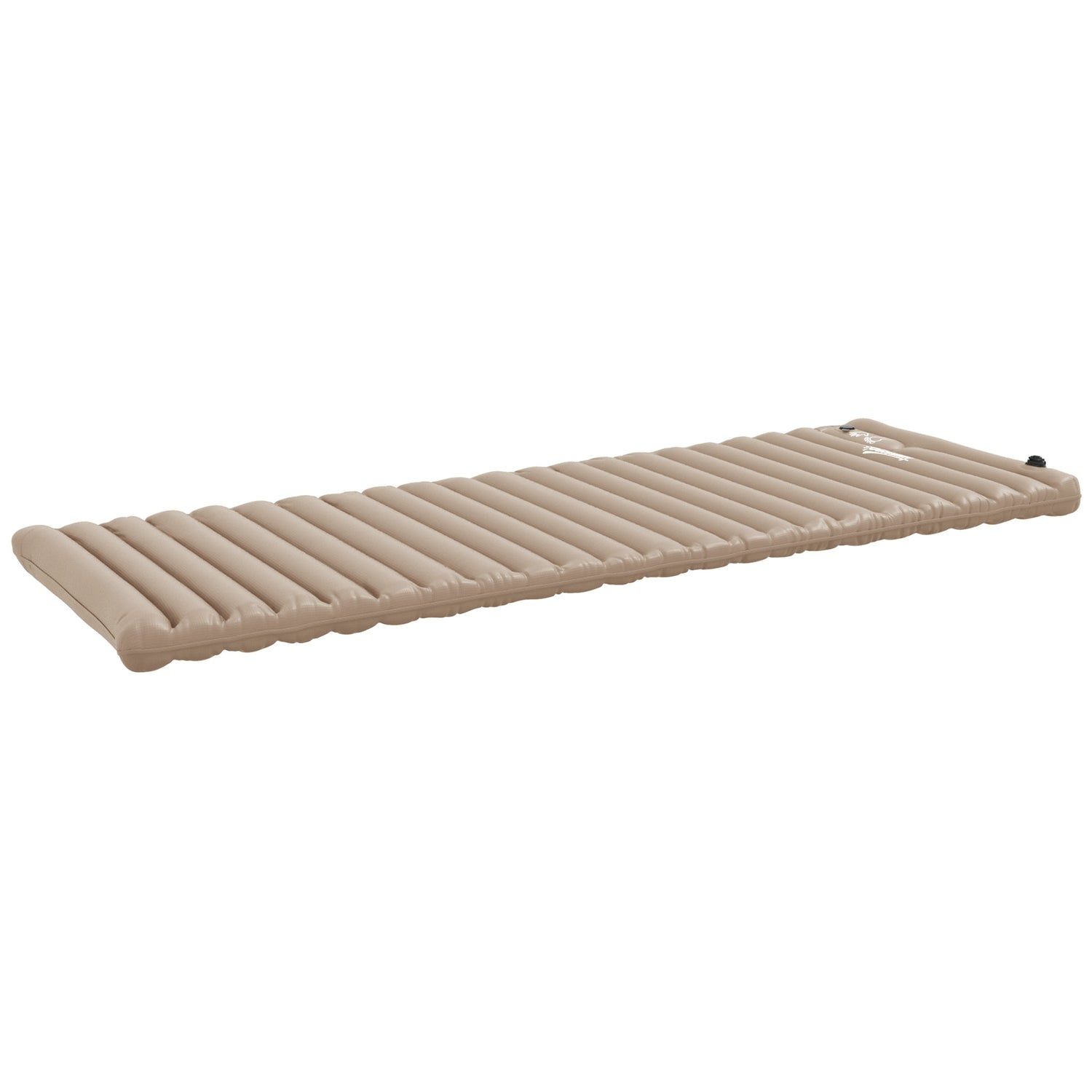 Kampeerluchtbed Met Voetpomp, Waterafstotend, Khaki