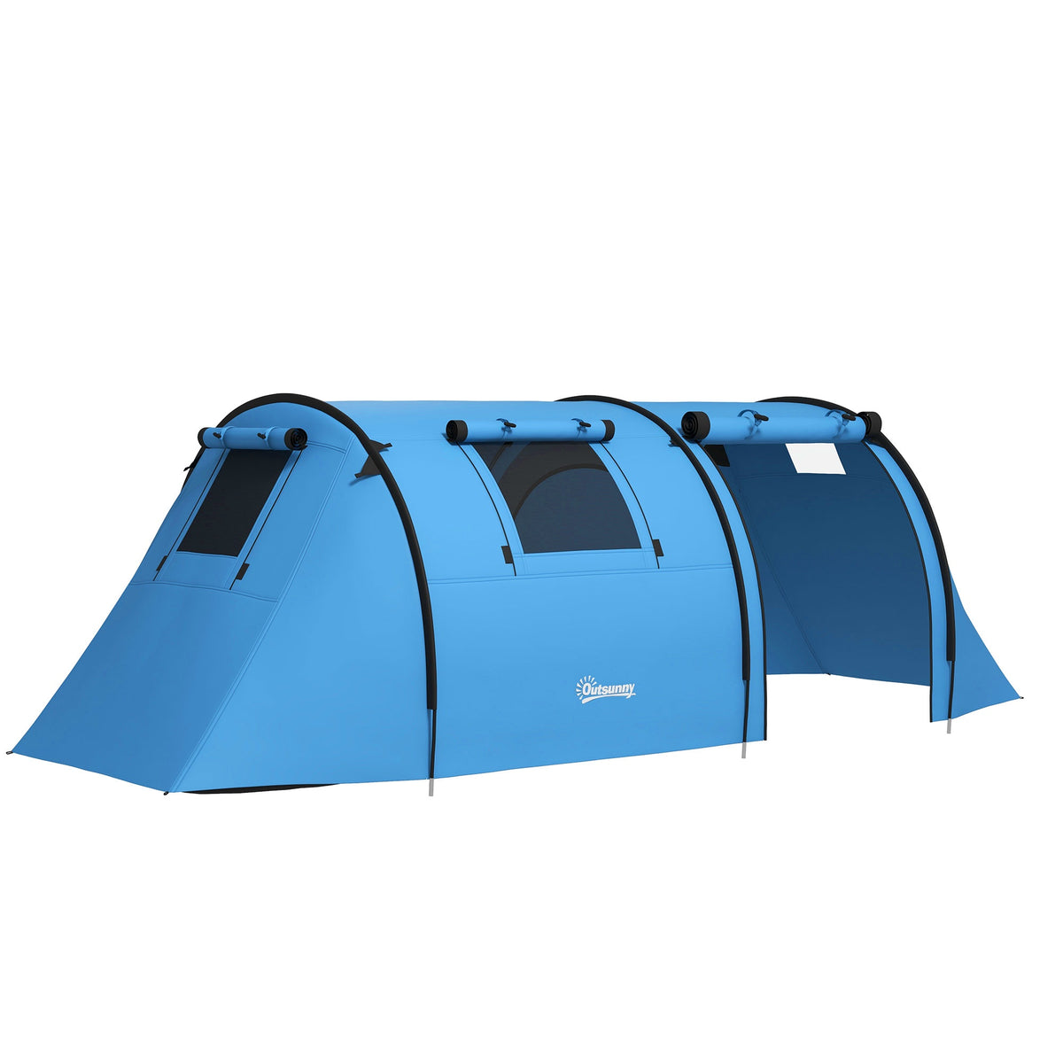 Kampeertent voor 4 personen, waterdicht, ontwerp met 2 kamers