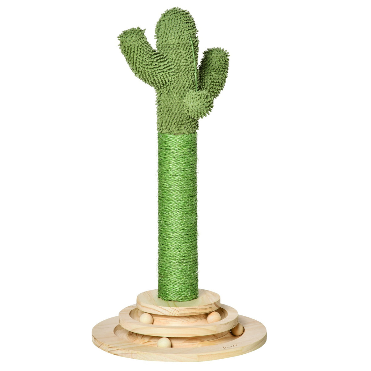 Krabpaal Cactusontwerp, Sisal & Grenen, 60 cm