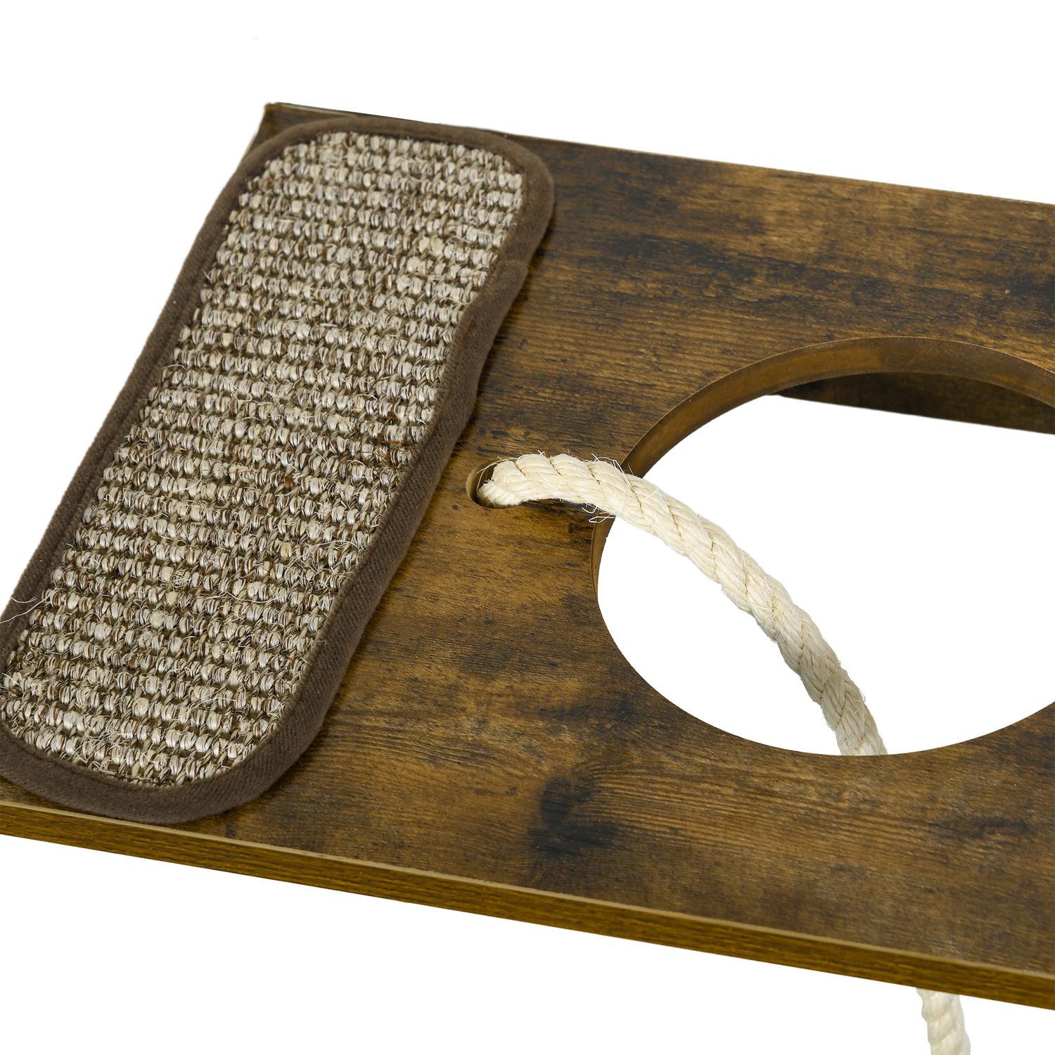 Set parete da arrampicata per gatti, mobile 8 pezzi con tiragraffi in sisal