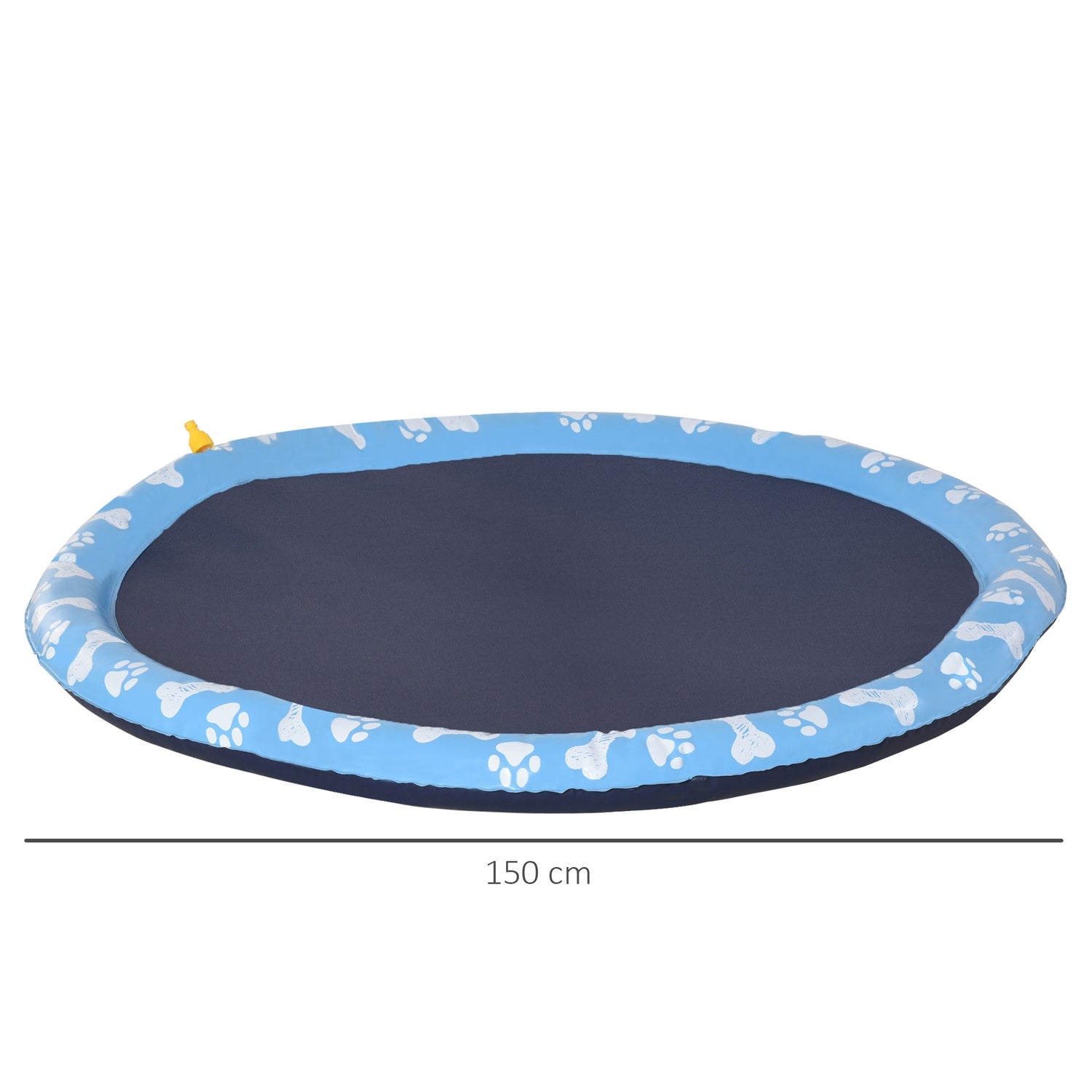 Dog Splash Sprinkler Mat – 150 cm, Anti-slip PVC Mat