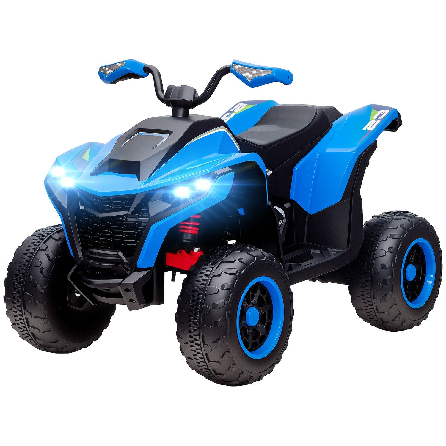 Elektrisk Quad för barn – 12V, LED-lampor, USB och musik