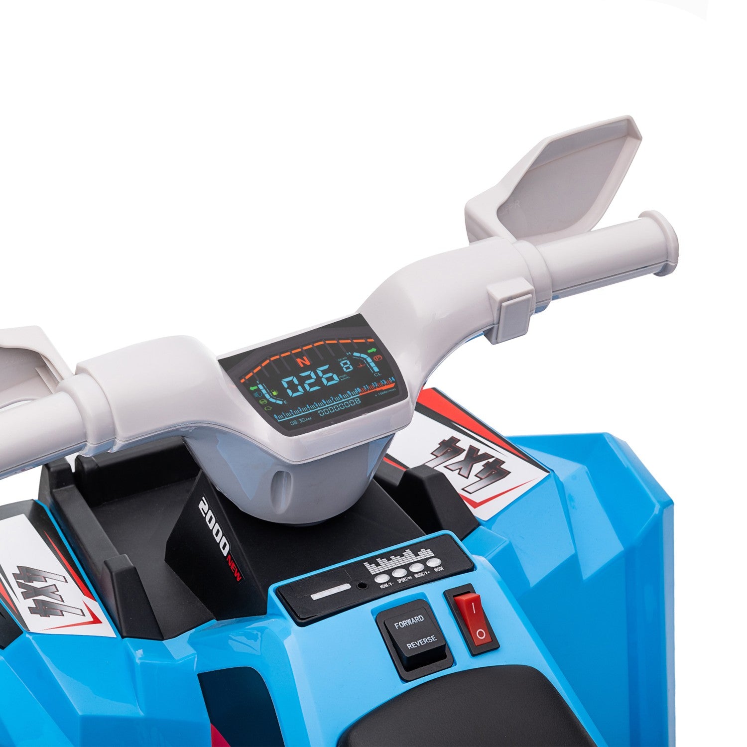 Elektrische quad voor kinderen met vooruit en achteruit, 6V, 2,5 km/u, 1,5–3 jaar