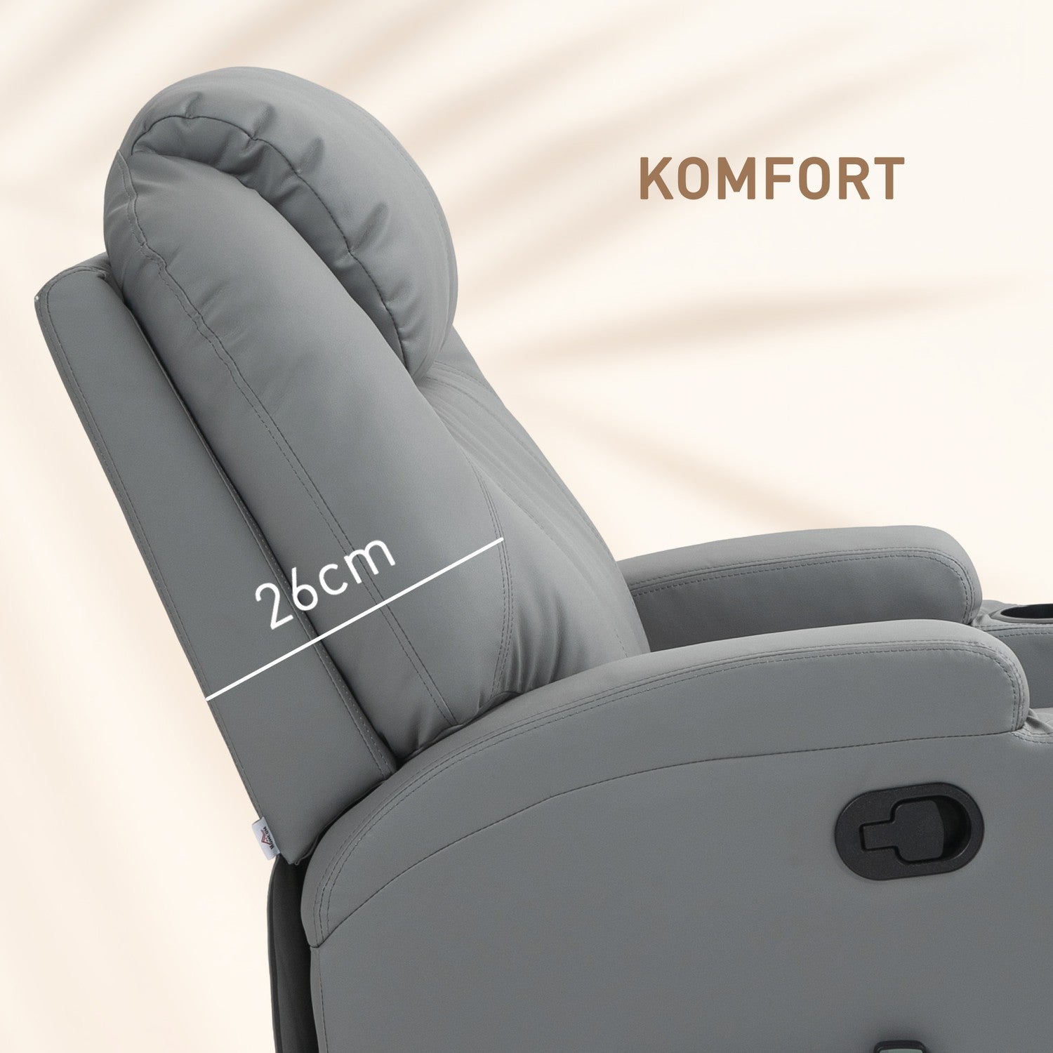 Elektrische massagestoel met draai- en kantelfuncties