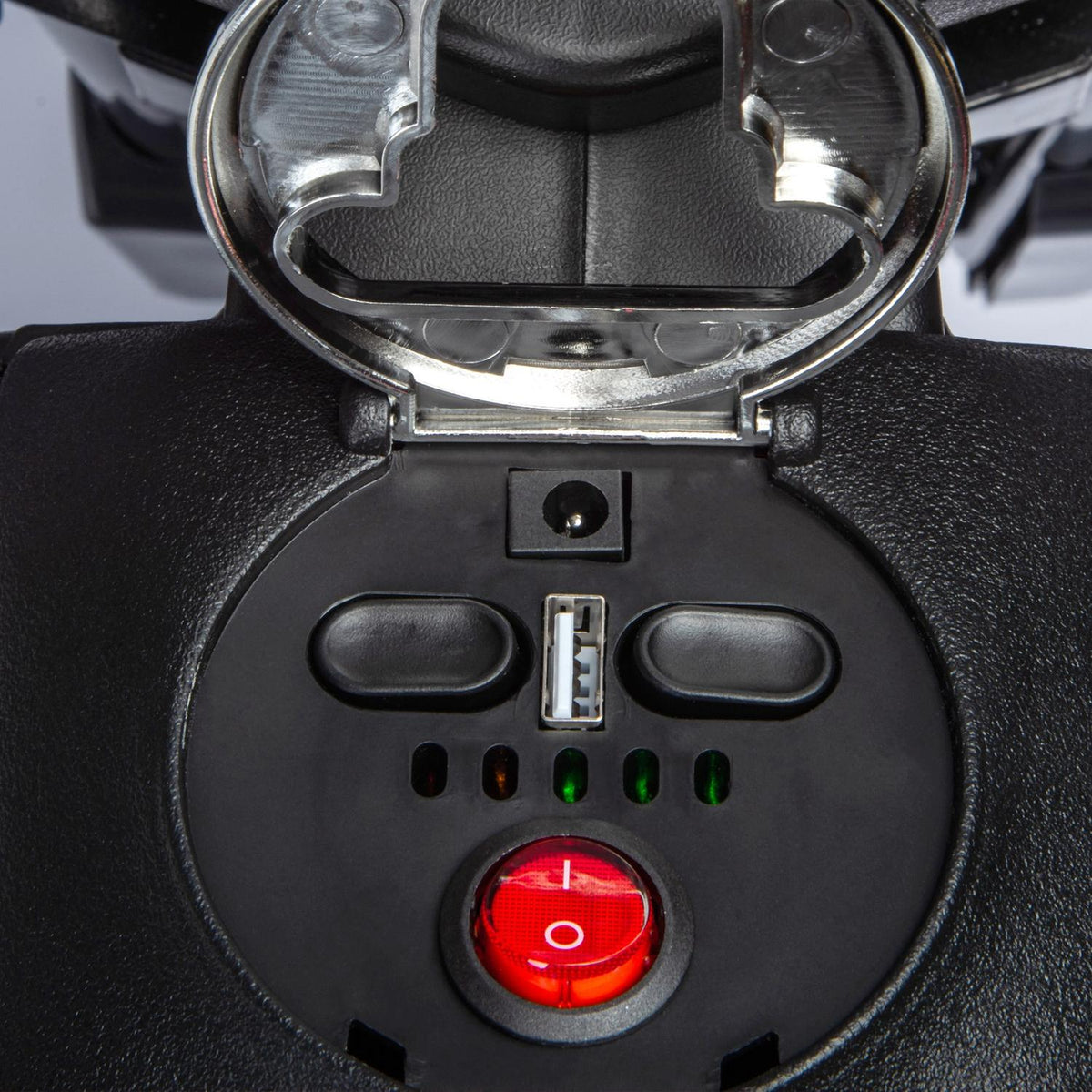 Elektrische kindermotor, 12V, muziek en zijwieltjes, 6 km/u