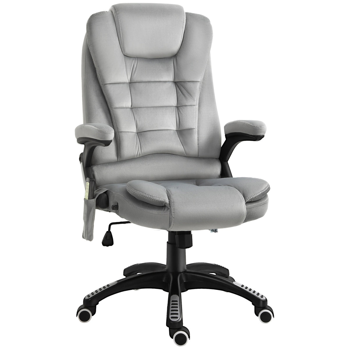 Ergonomische grijze massagestoel – in hoogte verstelbaar kantoor/gaming