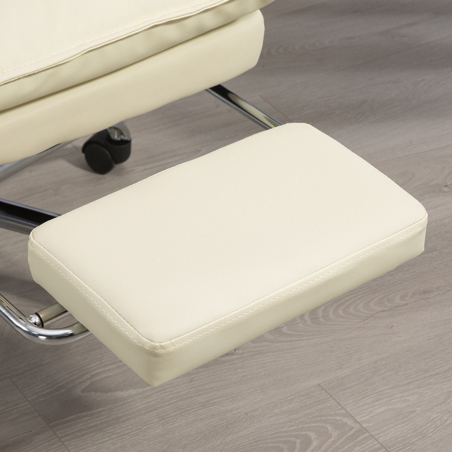 Ergonomische bureaustoel, in hoogte verstelbaar, 155° kantelbaar, beige
