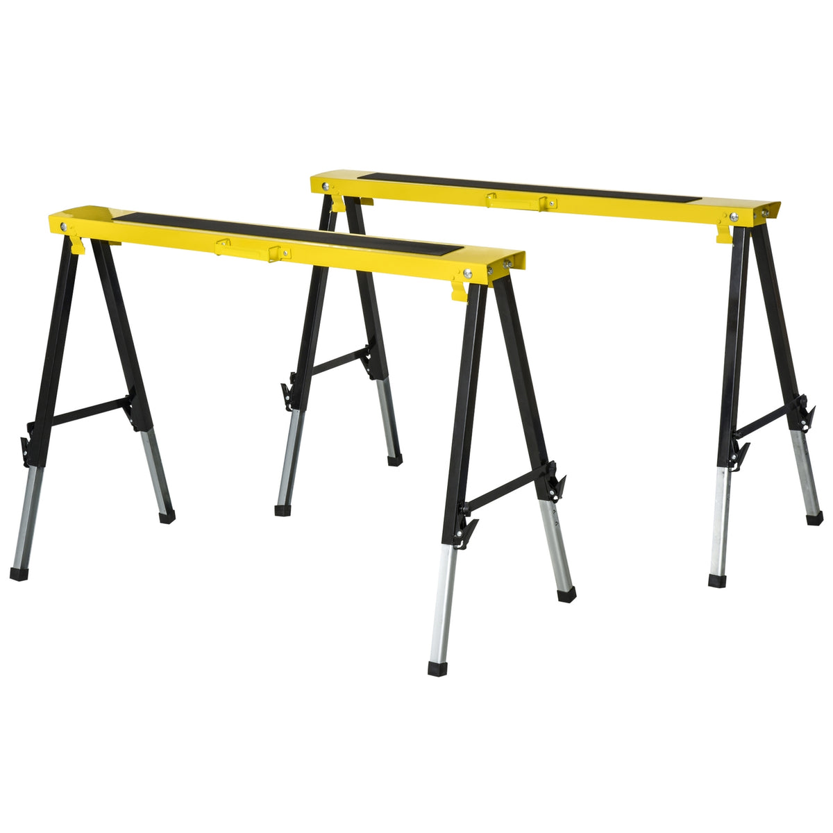 Opvouwbare zaagbokken set, antislip, verstelbare hoogte