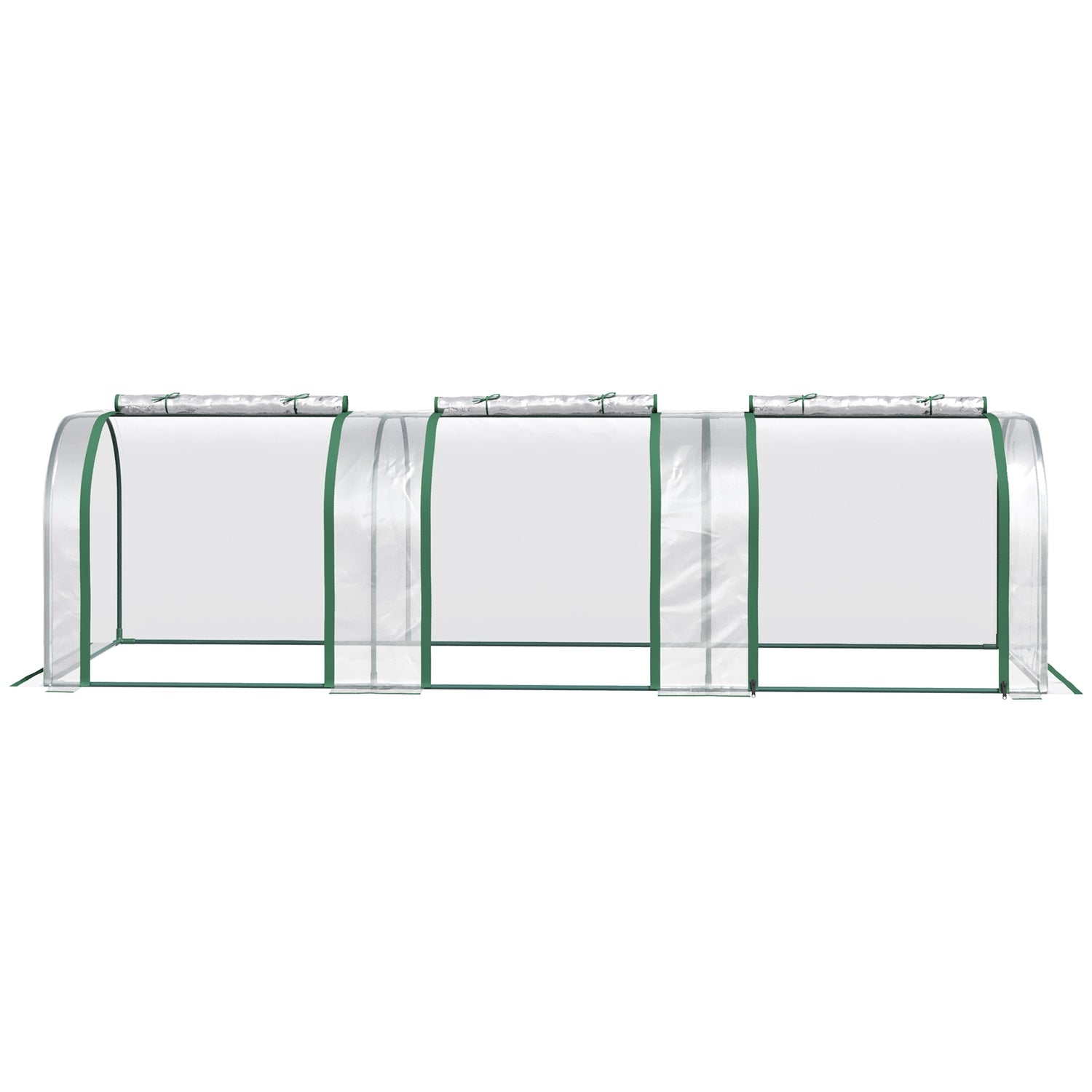Tunnelkas met deur, stalen frame, 295 x 100 x 80 cm