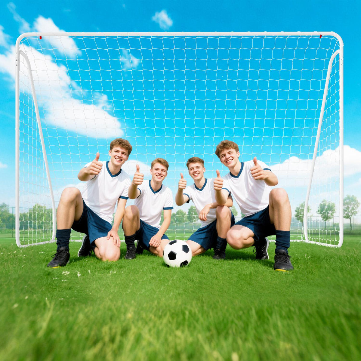 Voetbaldoel voor training en wedstrijden, uv-bestendig, ankers inbegrepen