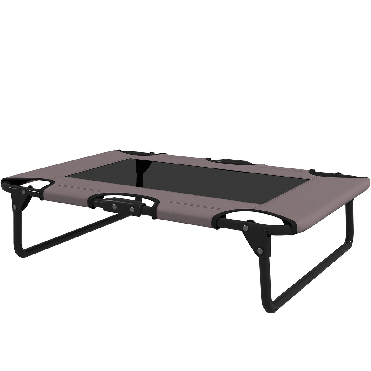 Verhoogd opklapbaar hondenbed – Ademend gaas, 75x51x18 cm