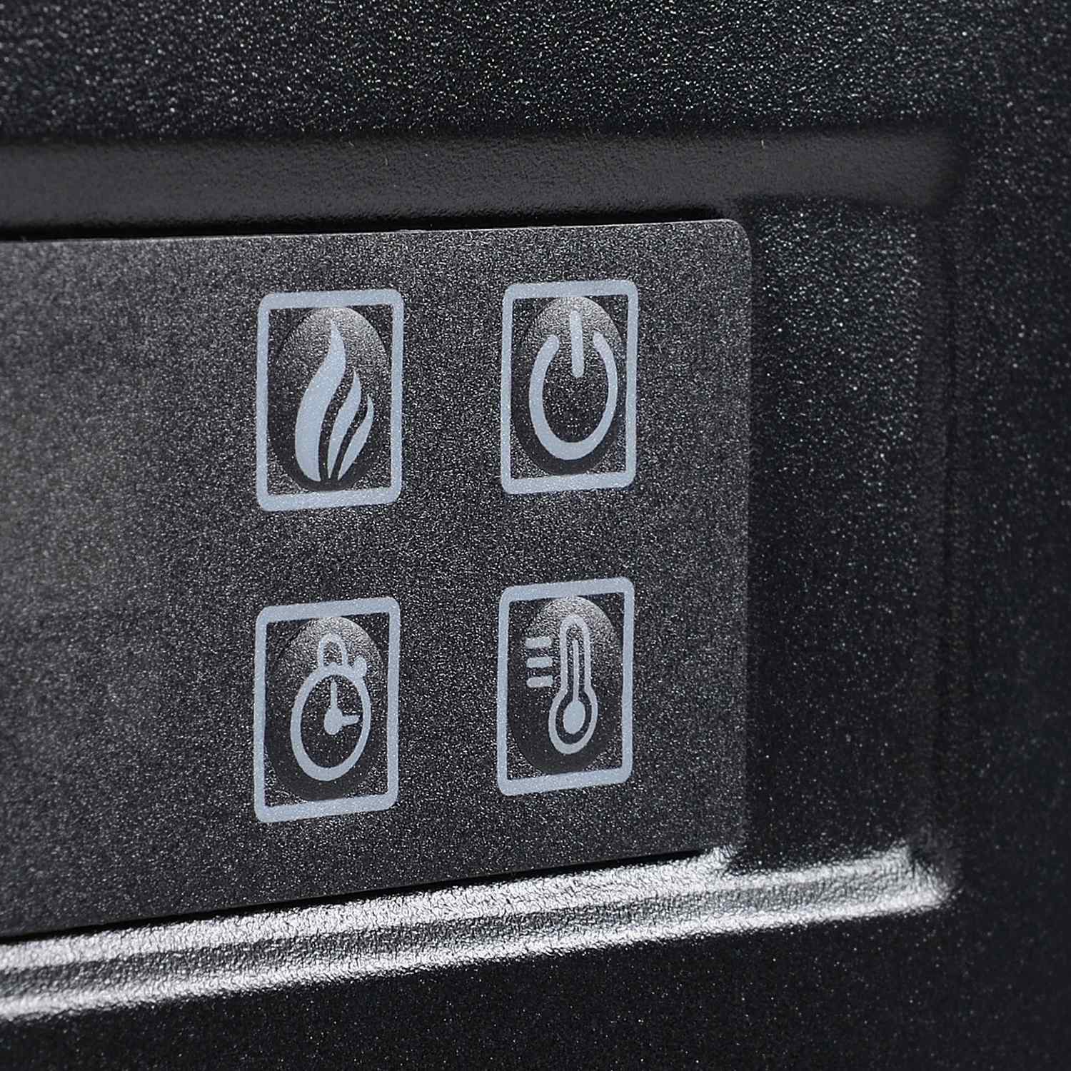 Vrijstaande LED elektrische haard, vlameffect, MDF, wit