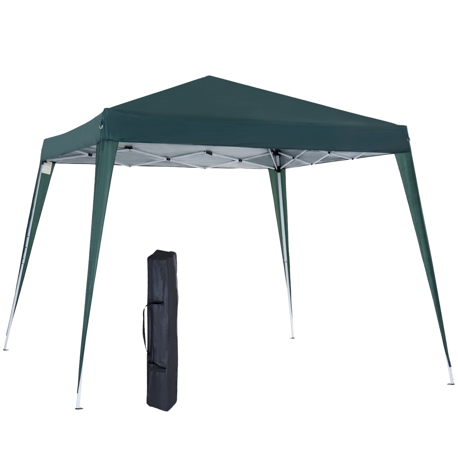 Groen opvouwbaar partytentpaviljoen met draagtas 2,4x2,4M