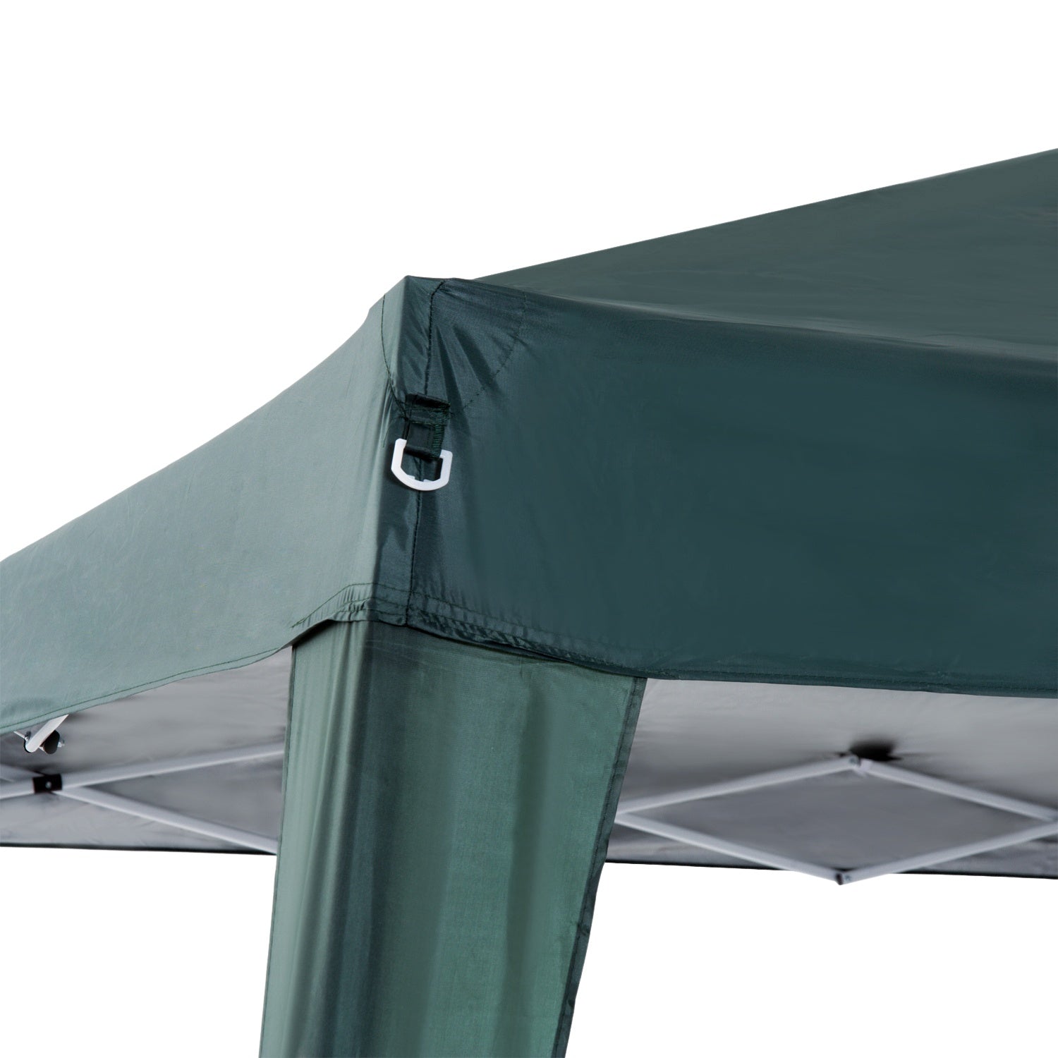 Groen opvouwbaar partytentpaviljoen met draagtas 2,4x2,4M