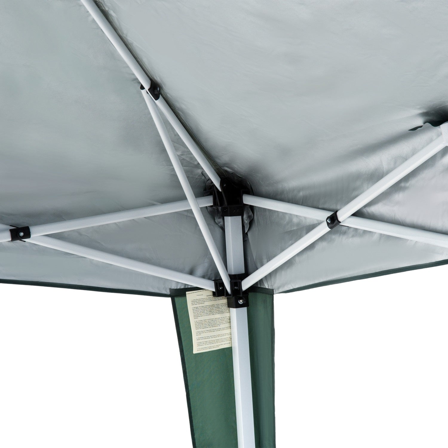 Groen opvouwbaar partytentpaviljoen met draagtas 2,4x2,4M