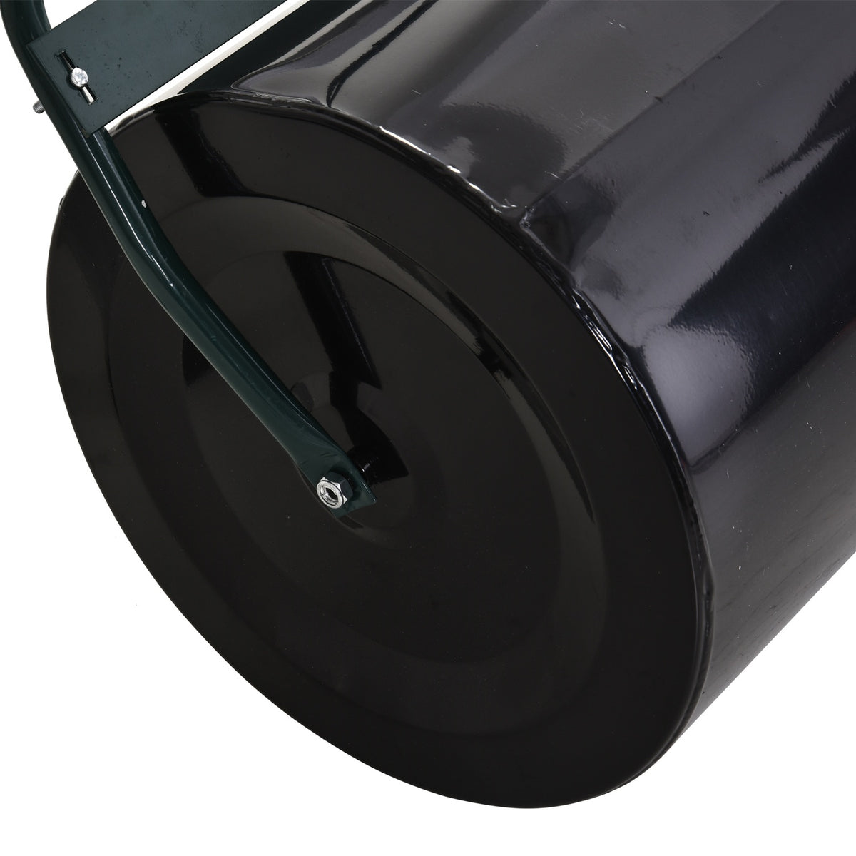 Grasroller 40 cm, vulbaar metaal – water/zand, zwart
