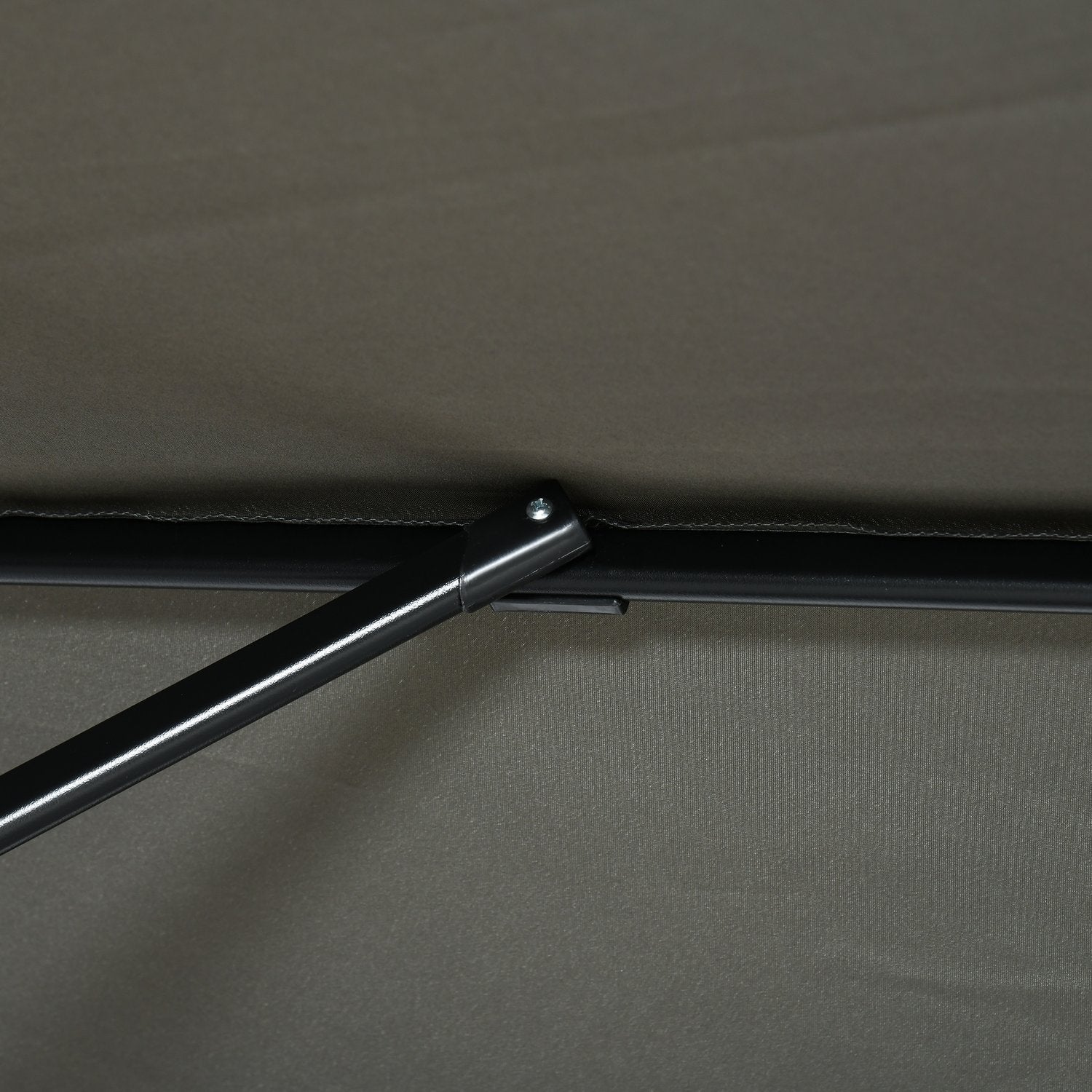 Grijze Zweefparasol, 245x245cm – Verstelbaar & Draaibaar