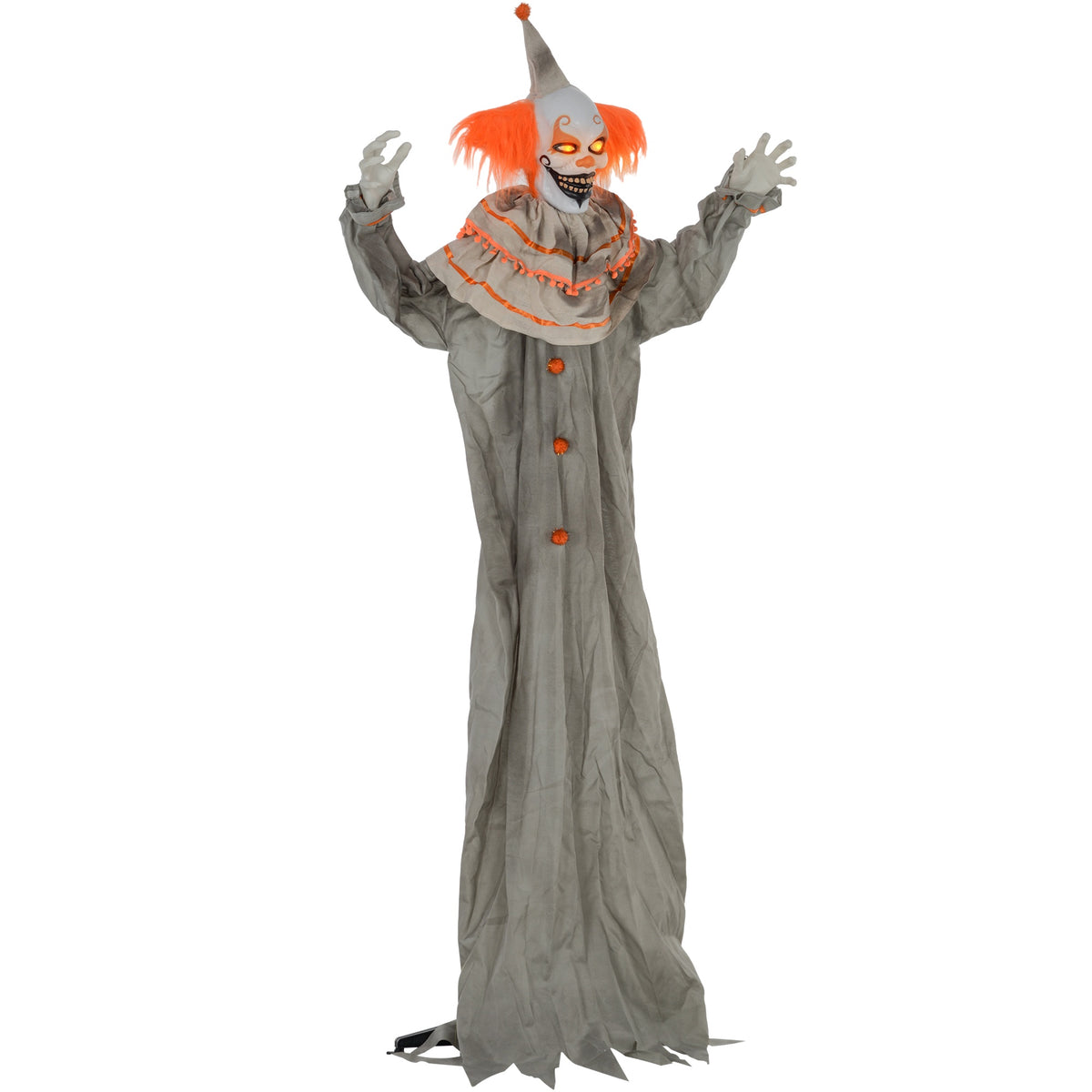 Halloween-clowndecoratie, geactiveerd door aanraking, lichtgevende ogen