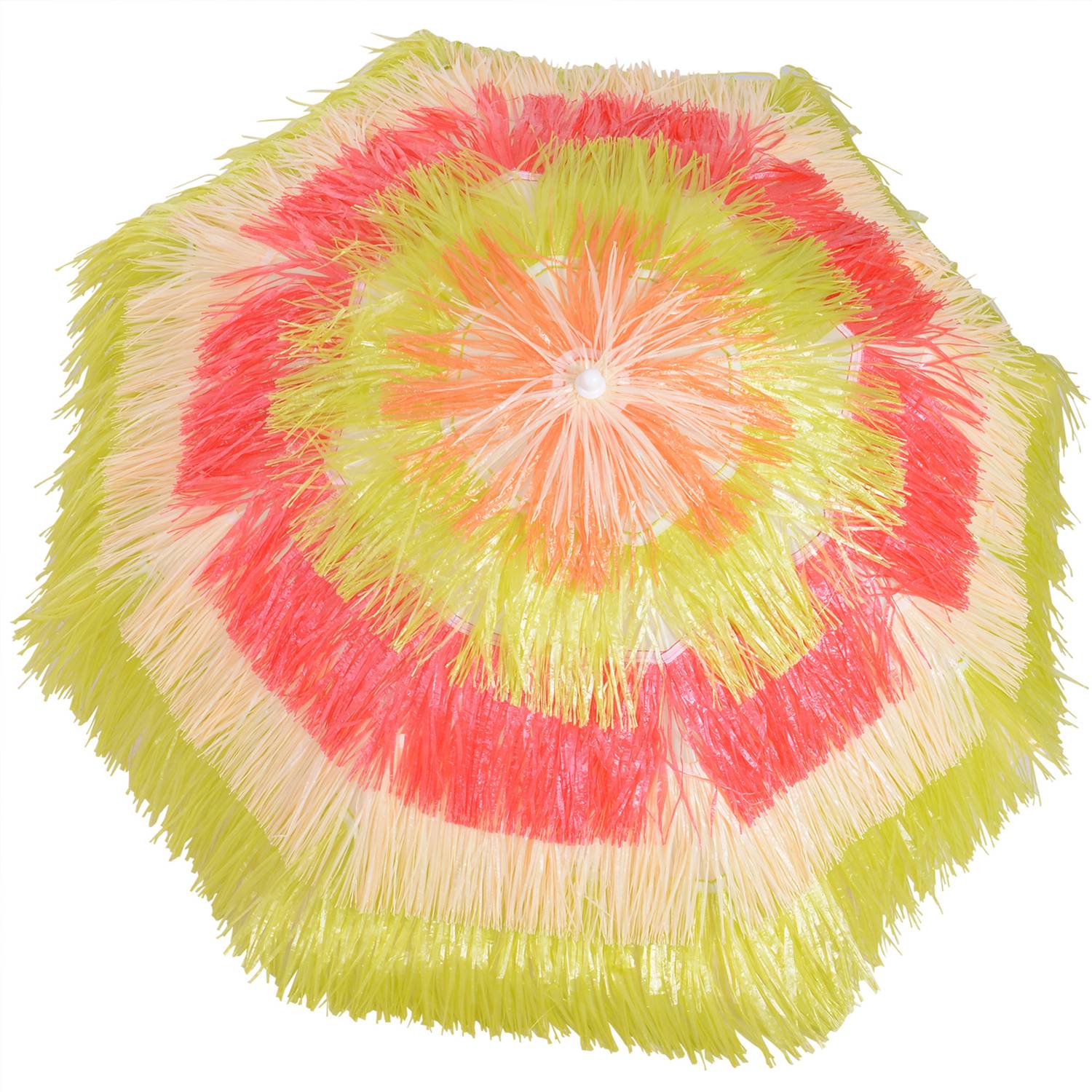 Hawaiiaanse strandparasol – Kleurrijk, 160 cm diameter