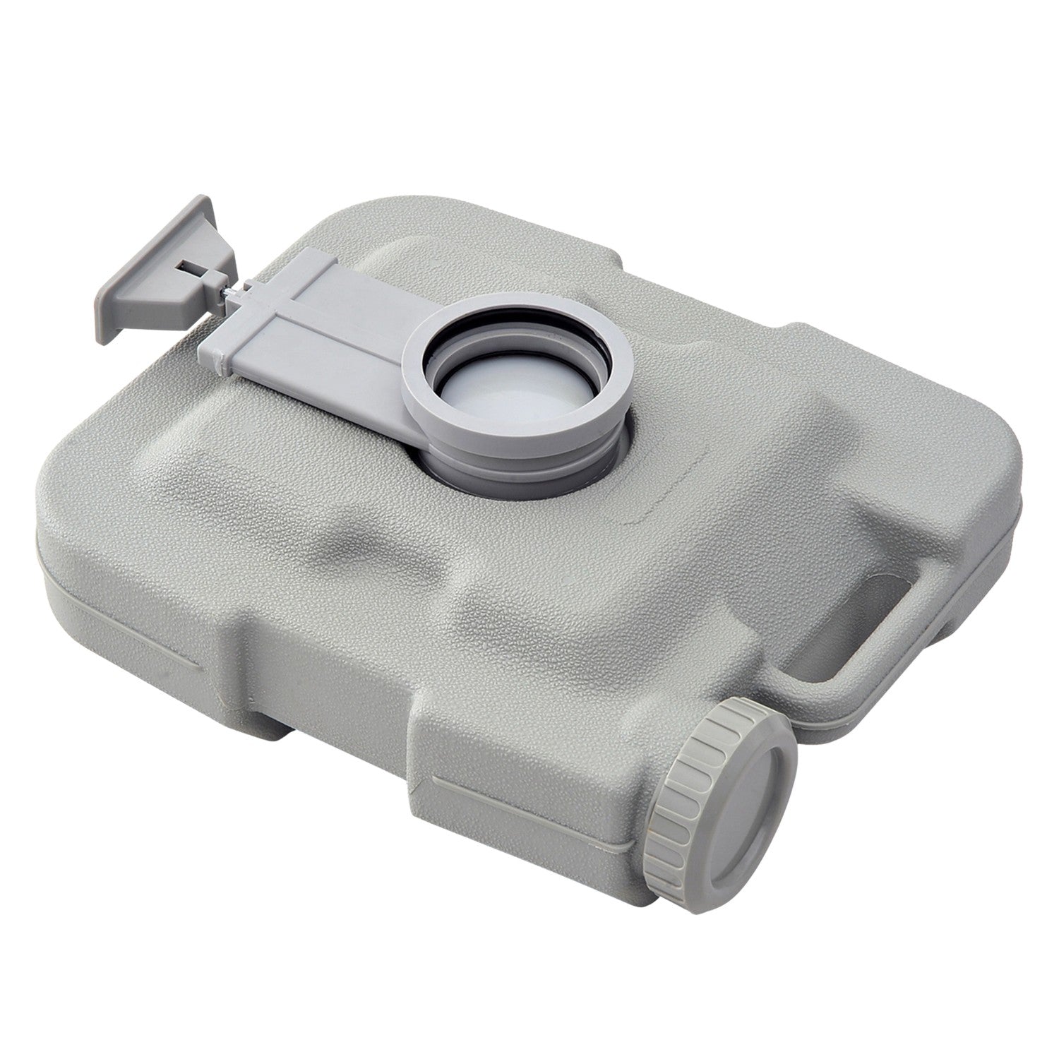 Opvouwbaar campingtoilet, 200kg draagvermogen, 10L, Grijs