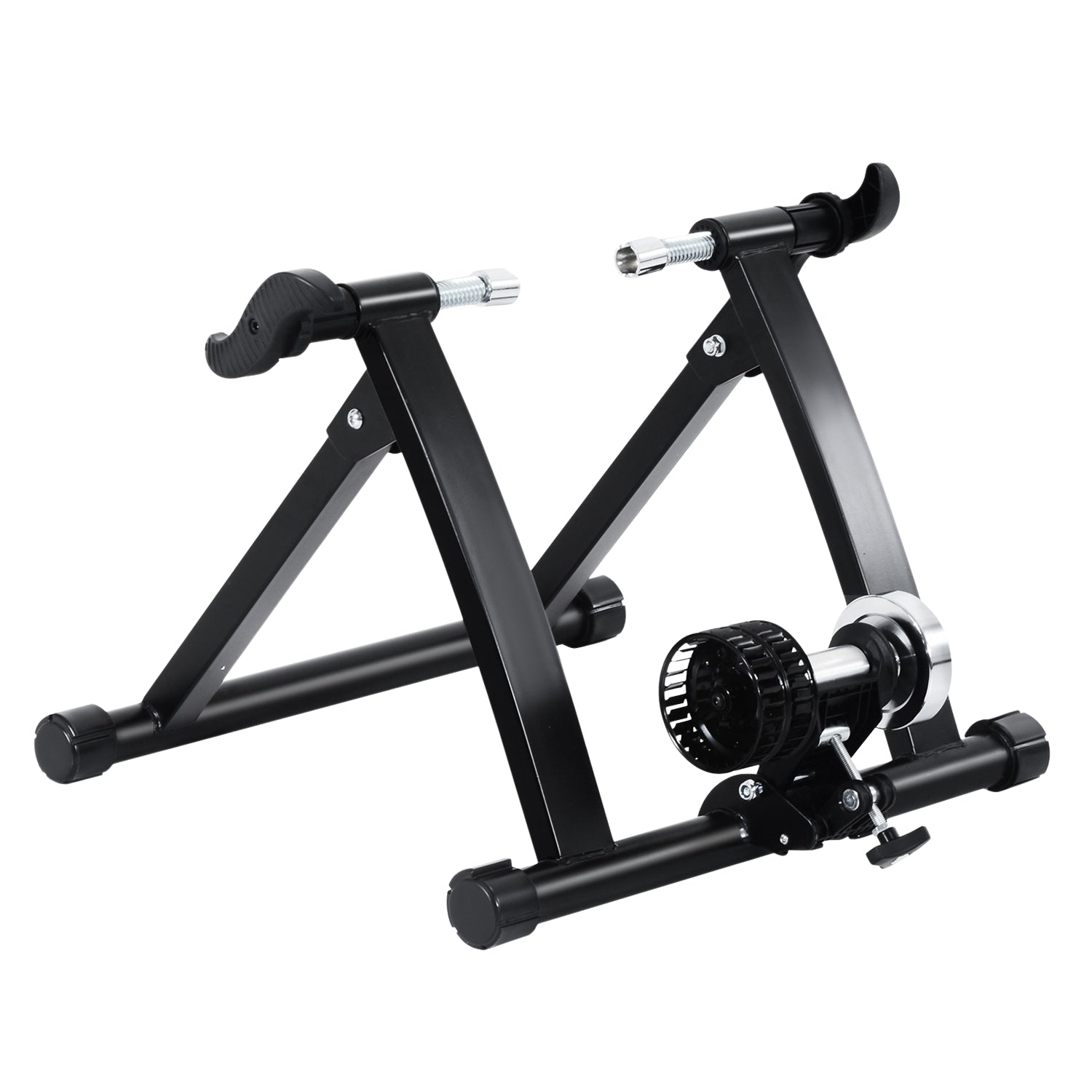 Opvouwbare indoor fietstrainer met magnetische weerstand