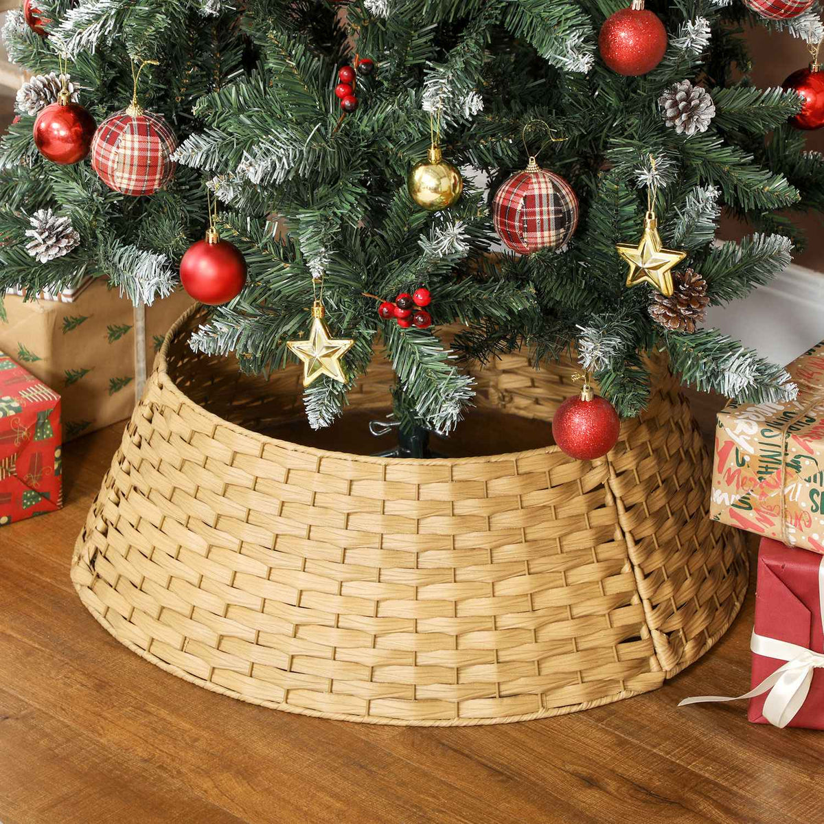 Kerstboomrok, kunststof onderbekleding van 68 cm