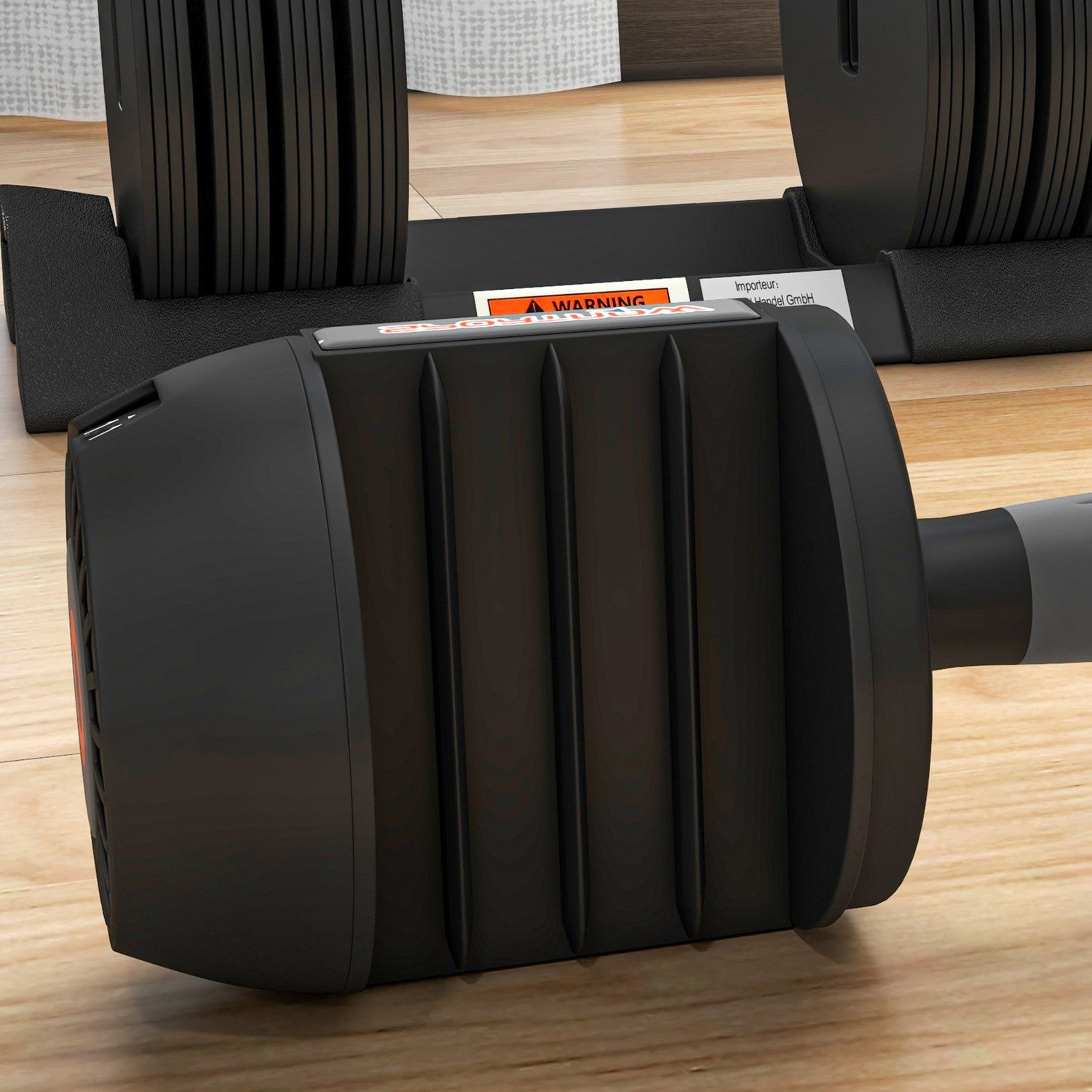 Verstelbare dumbbells met antislip handvatten, bereik 3,5-10 kg