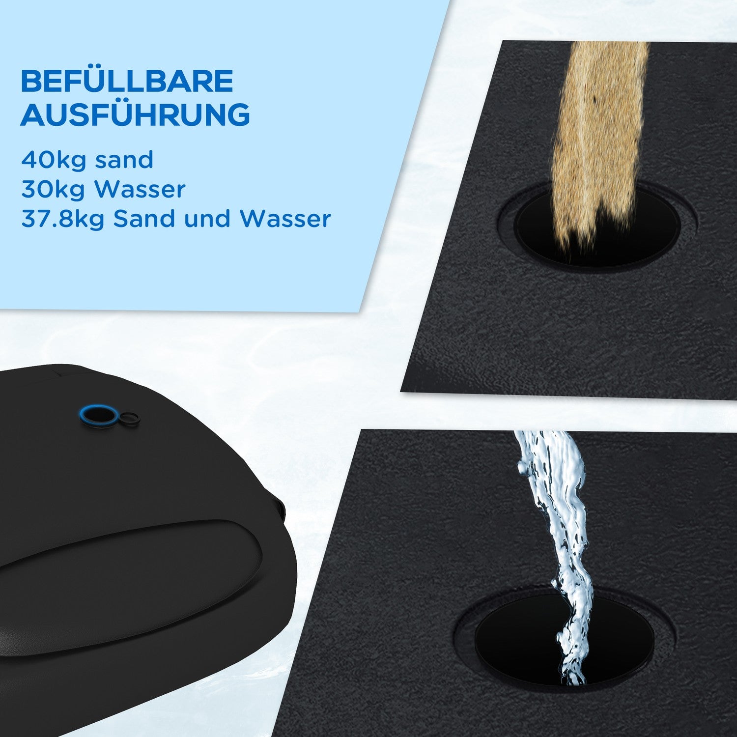 Verstelbare basketbalstandaard, 221-282 cm, onbreekbaar backboard